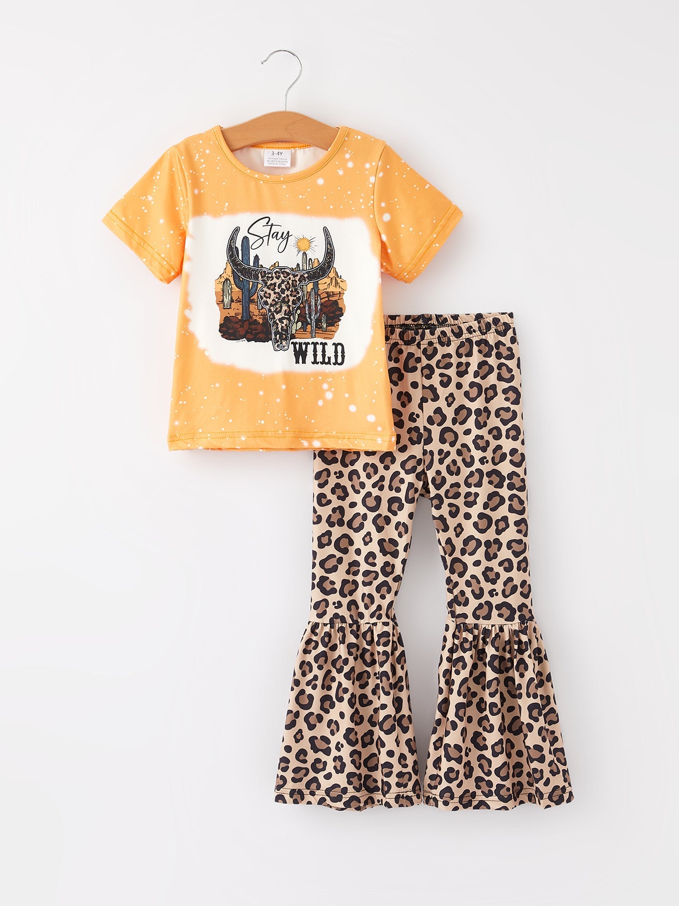 Lunita Western  Leopard Print Girls Set