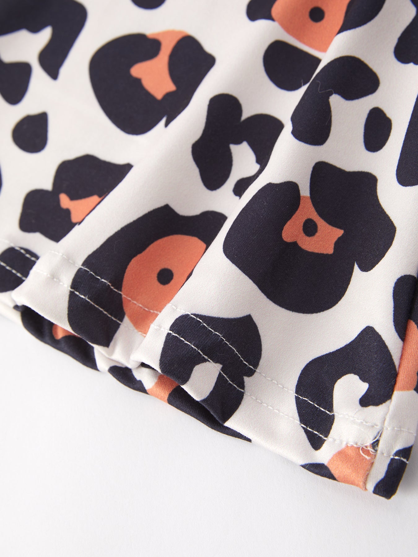 Bella "HE IS RISEN" Applique Leopard Print Girls Set