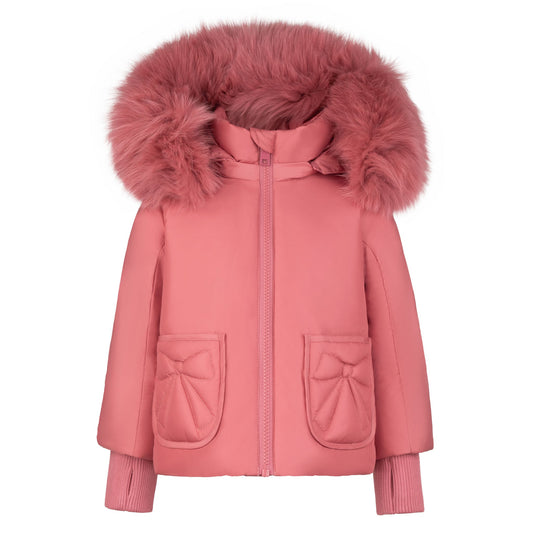 Jace Pramie Little Girls Rose Bow Jacket