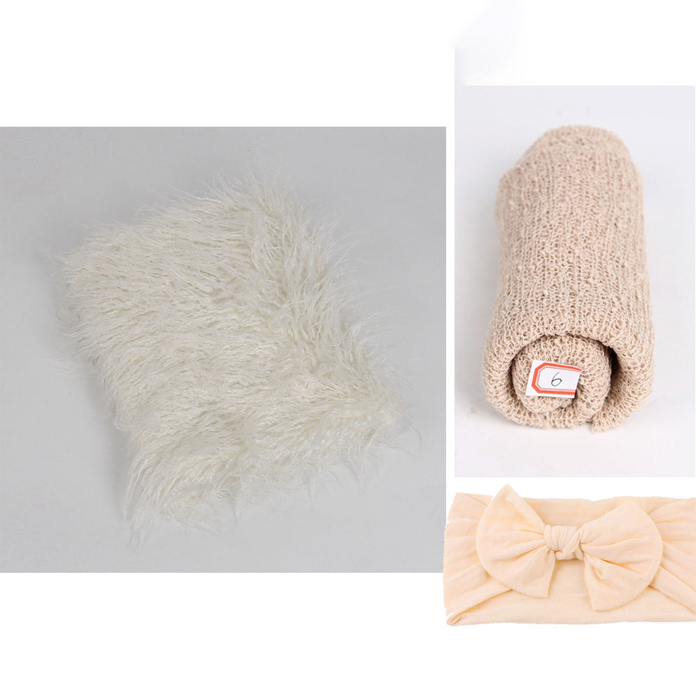 3pcs Baby Photography Props Photo Wraps Studio Photography Blankets