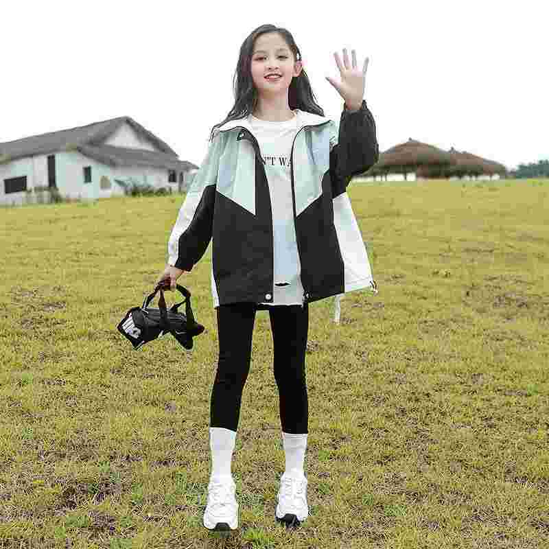 Xina Children's Spring Trench Coat - Shell Jacket for Girls