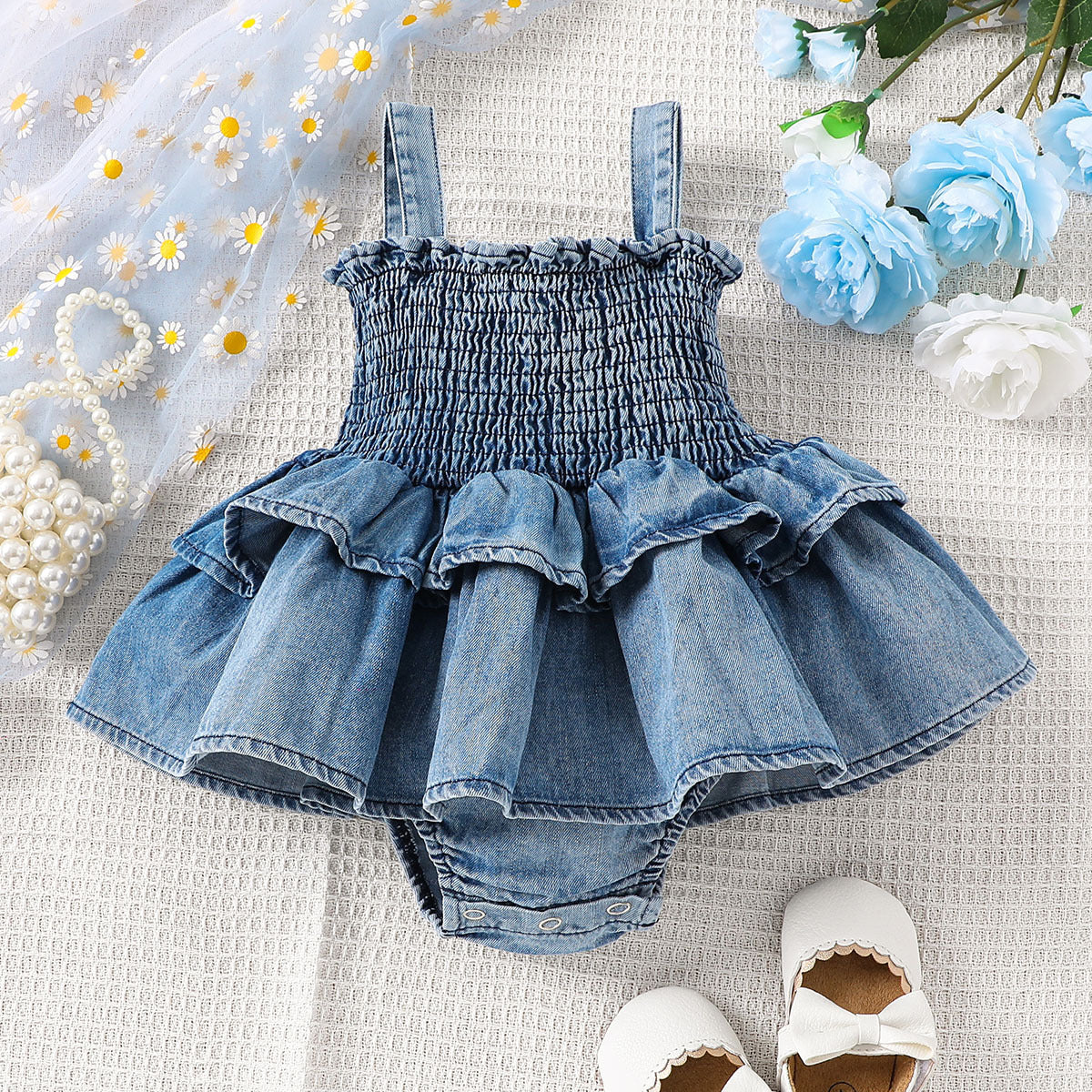Genesis Rompers Baby Girl Suspender Comfort - GuGuTon baby store - Baby Fashion - Toddlers Outfits - Babies Outfits - Toddler Clothes - Kids Clothing - Newborn Clothes - Newborn Wear - Kids Wear - Trending Clothes - Trending Outfits - Fall Fashion - Winter Fashion - Girls Clothes - Boys Clothes - Babies Wear - Kids Accessories - KidsWear - Summer Clothes - Summer Fashion - Summer Trend - Falls Sweaters - Tops - Bottom - Jeans - Blouse - Dresses - Newborn Dresses - Toys