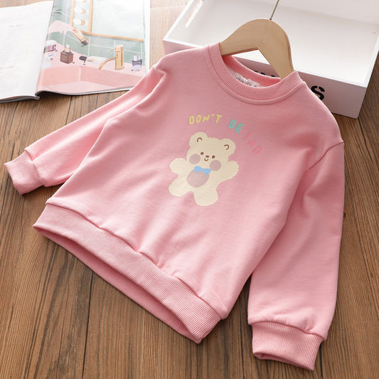 Mia Girls' Sweater Spring And Autumn New Children's Autumn Clothing Boys And Girls Baby Early Autumn Tops