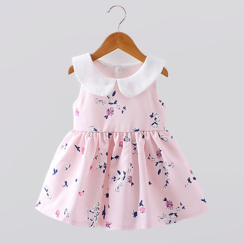 Renata summer girls sleeveless princess dress baby clothing