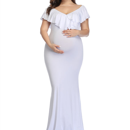 Annabelle Maternity Photography Chiffon Mop Maxi Dress