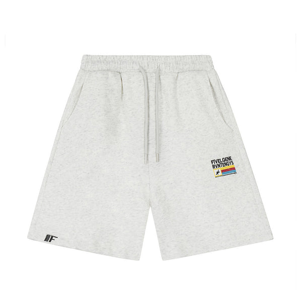 Elijah Sports Loose Shorts Boys Elastic Embroidered Letters