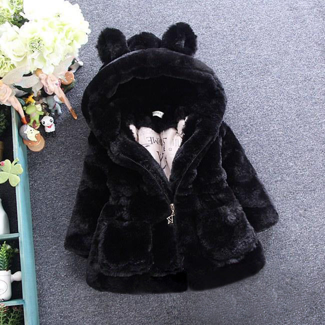 Hannie A girl's fur coat for autumn and winter Tops