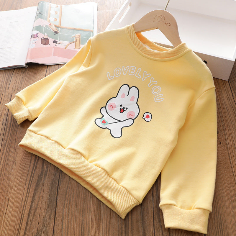 Mia Girls' Sweater Spring And Autumn New Children's Autumn Clothing Boys And Girls Baby Early Autumn Tops