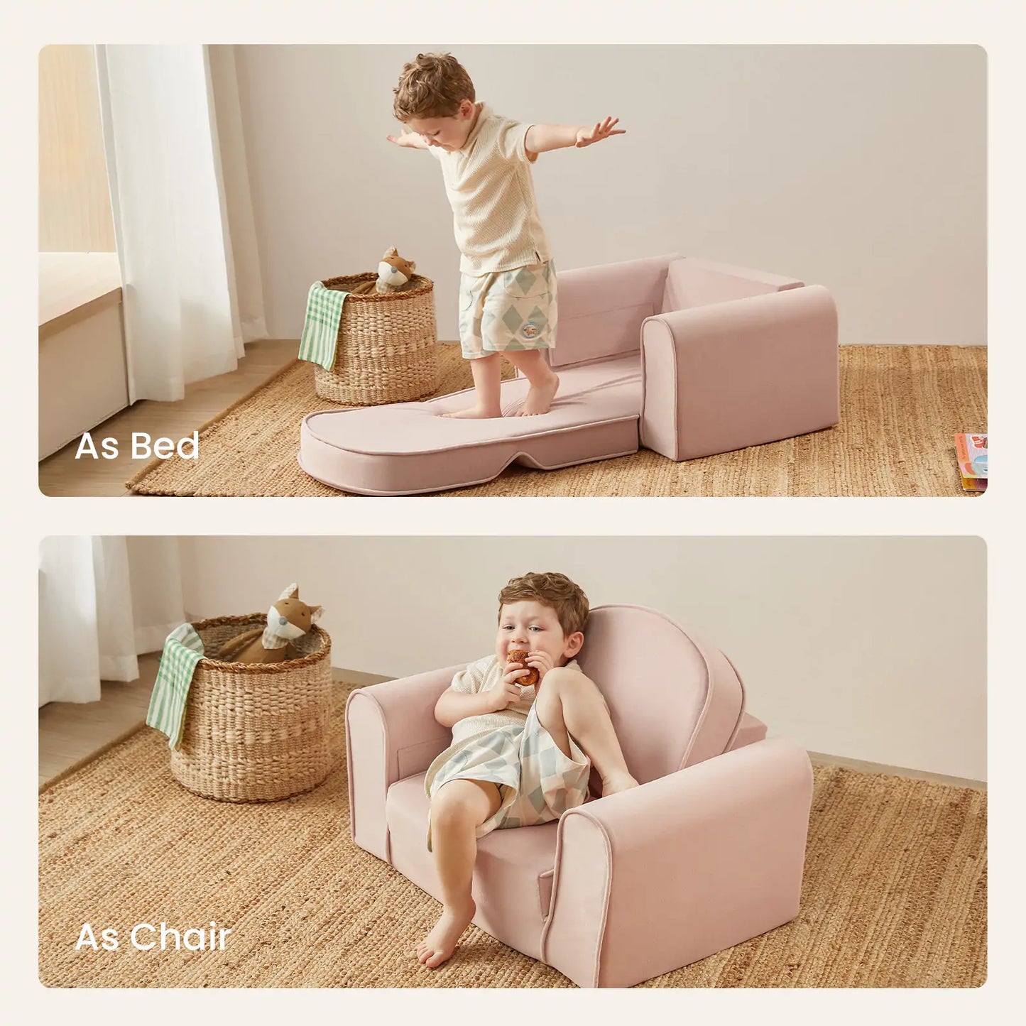 GentleSnug Kid Chair - Pink