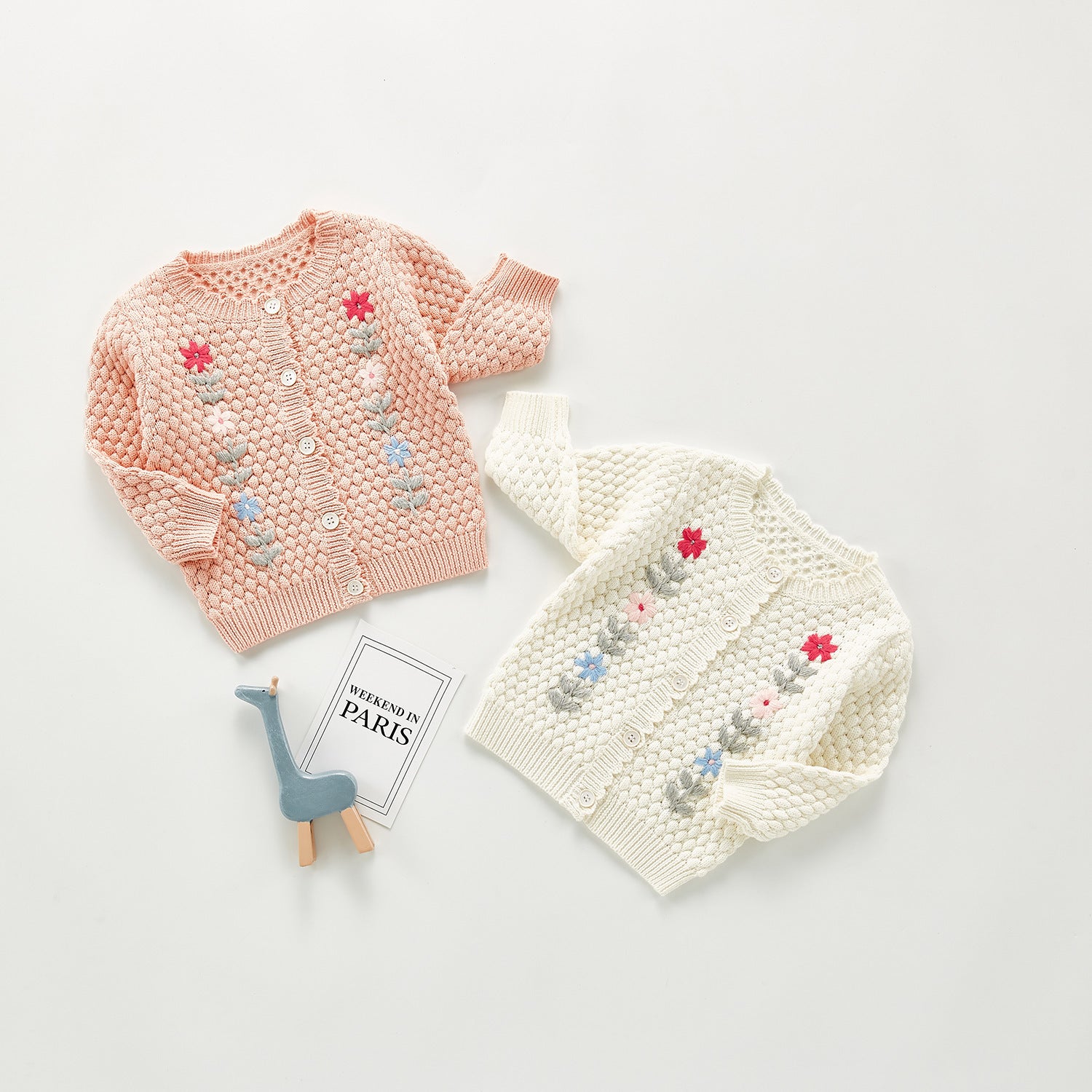 Scarlett Hand-embroidered Jacket Top All-match Cardigan - GuGuTon baby store - Baby Fashion - Toddlers Outfits - Babies Outfits - Toddler Clothes - Kids Clothing - Newborn Clothes - Newborn Wear - Kids Wear - Trending Clothes - Trending Outfits - Fall Fashion - Winter Fashion - Girls Clothes - Boys Clothes - Babies Wear - Kids Accessories - KidsWear - Summer Clothes - Summer Fashion - Summer Trend - Falls Sweaters - Tops - Bottom - Jeans - Blouse - Dresses - Newborn Dresses - Toys