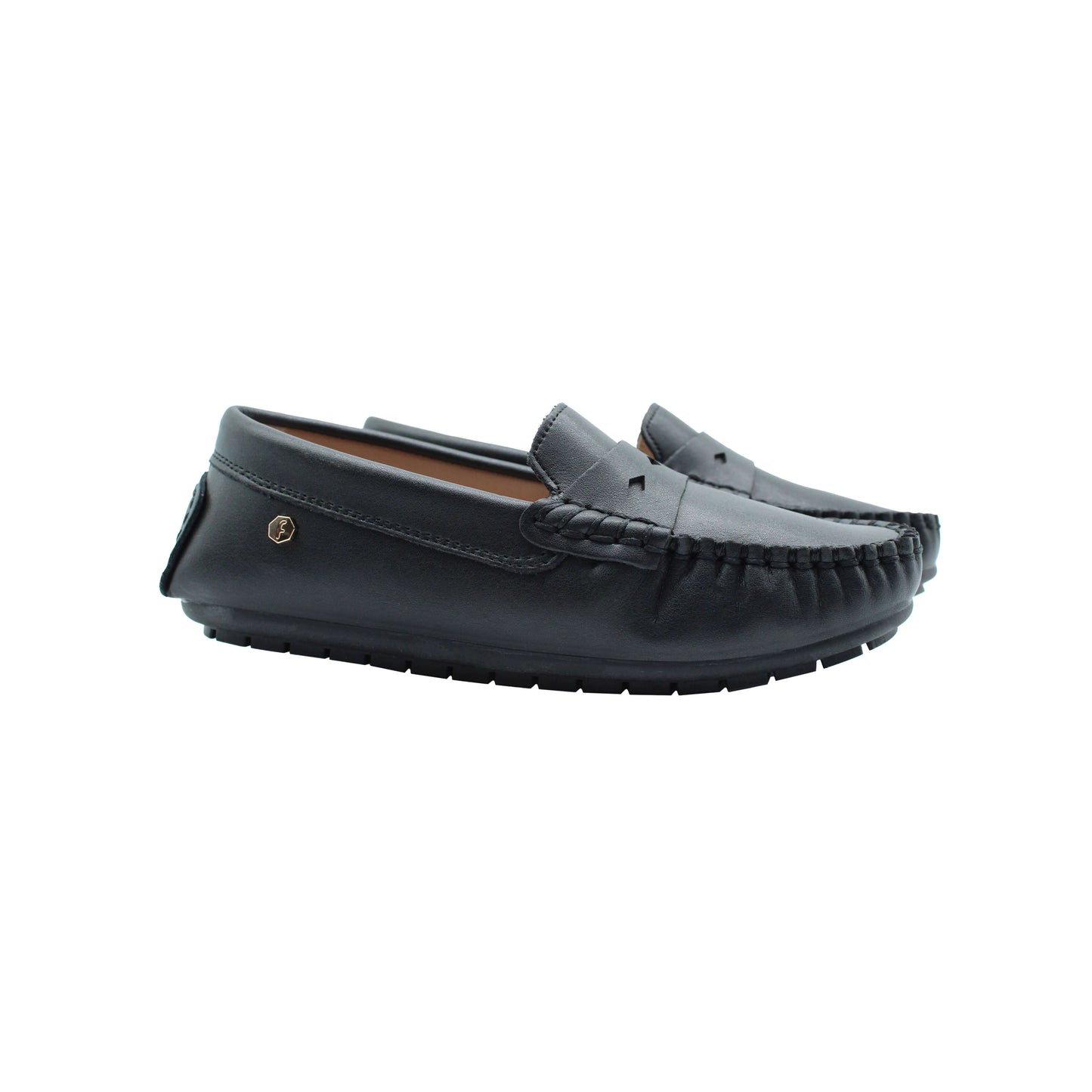Riley Black Leather loafer