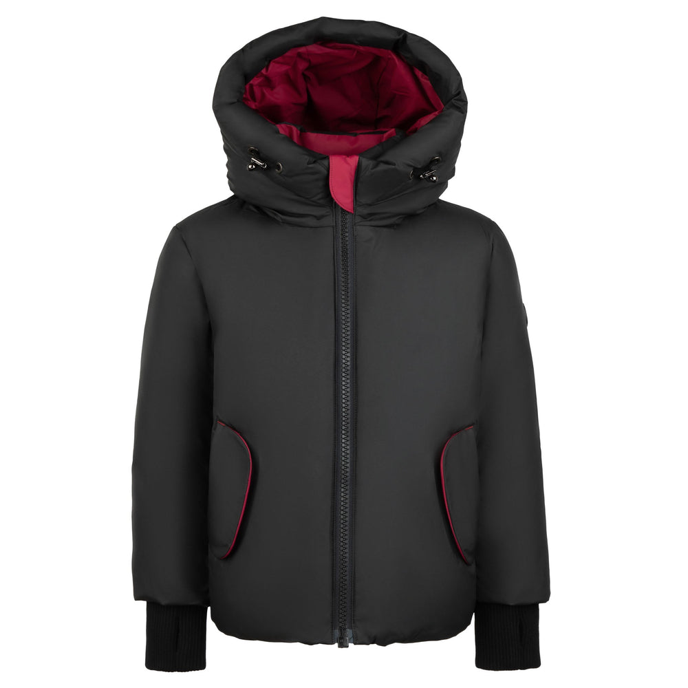Isaac Red Contrast Detailing Warm Coat