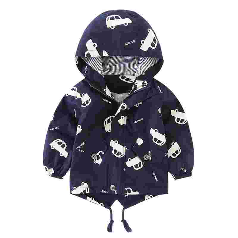 Jaison Kids Cartoon Winter Jacket with Hooded Zipper