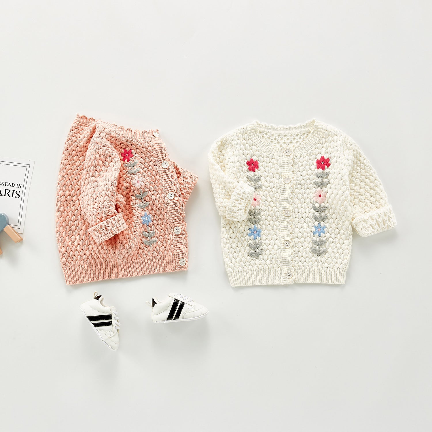 Scarlett Hand-embroidered Jacket Top All-match Cardigan - GuGuTon baby store - Baby Fashion - Toddlers Outfits - Babies Outfits - Toddler Clothes - Kids Clothing - Newborn Clothes - Newborn Wear - Kids Wear - Trending Clothes - Trending Outfits - Fall Fashion - Winter Fashion - Girls Clothes - Boys Clothes - Babies Wear - Kids Accessories - KidsWear - Summer Clothes - Summer Fashion - Summer Trend - Falls Sweaters - Tops - Bottom - Jeans - Blouse - Dresses - Newborn Dresses - Toys