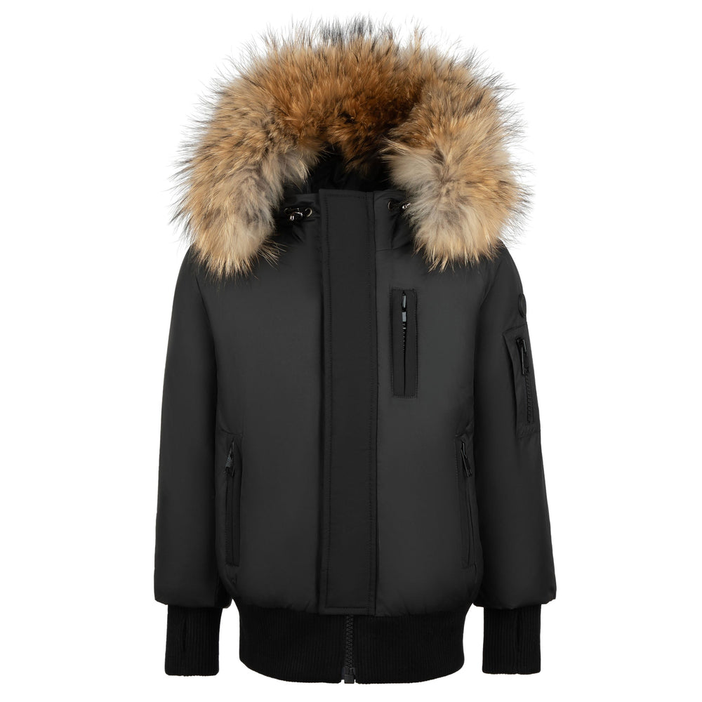 Jacob Boys Black Puff Elegant Coat