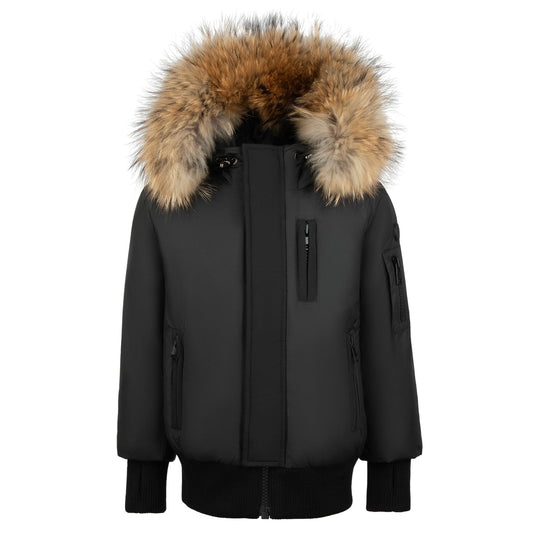 Jacob Boys Black Puff Elegant Coat