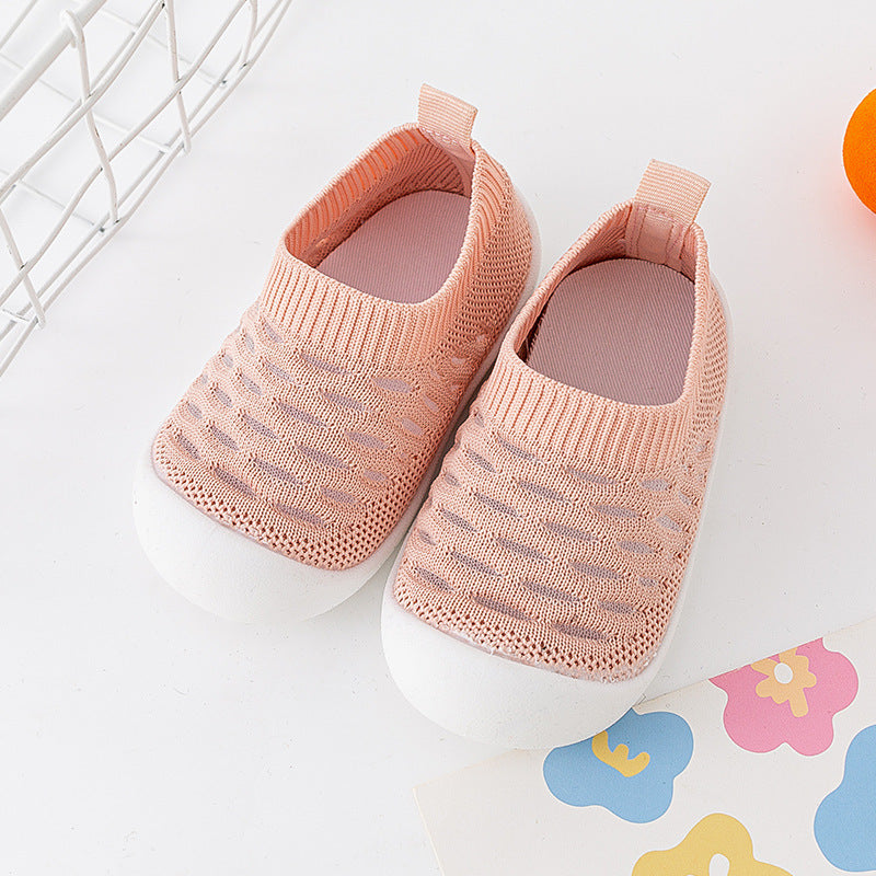 Josh Baby Toddler Shoes Soft Sole Fly Knit Mesh Surface Breathable