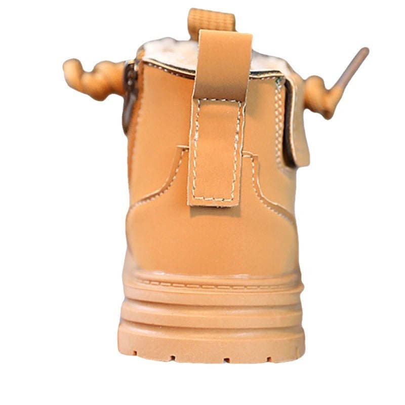 Alex Baby Soft Bottom Short Boots High-top With Velvet Thermal Cotton