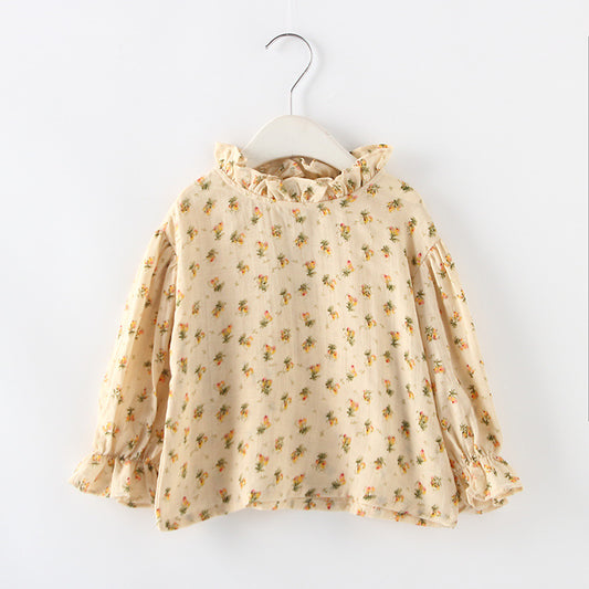 Harper Spring New Children's Japan And South Korea Magnanimous Cotton Crinkle Tops