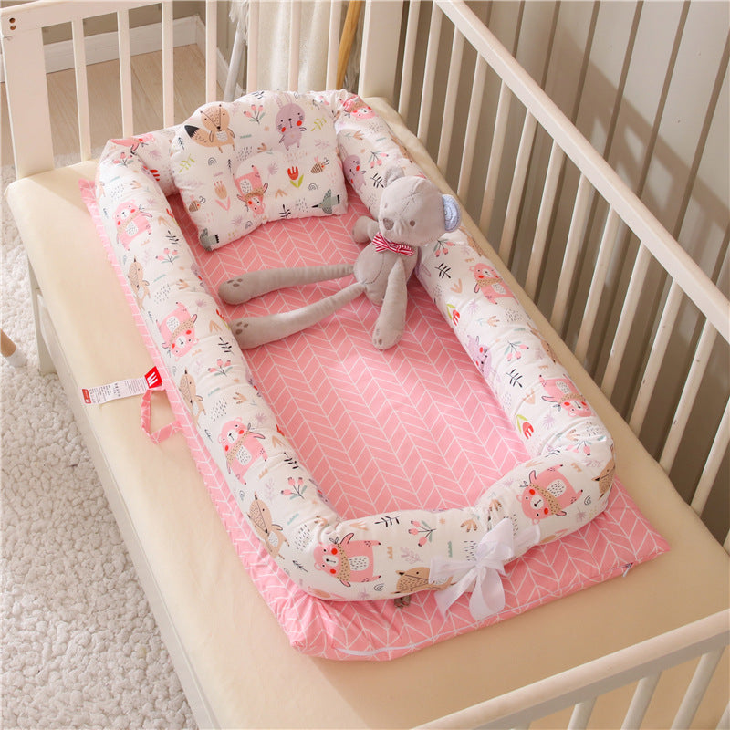 Cotton Portable Bed Is Removable And Washable - GuGuTon baby store - Baby Fashion - Toddlers Outfits - Babies Outfits - Toddler Clothes - Kids Clothing - Newborn Clothes - Newborn Wear - Kids Wear - Trending Clothes - Trending Outfits - Fall Fashion - Winter Fashion - Girls Clothes - Boys Clothes - Babies Wear - Kids Accessories - KidsWear - Summer Clothes - Summer Fashion - Summer Trend - Falls Sweaters - Tops - Bottom - Jeans - Blouse - Dresses - Newborn Dresses - Toys