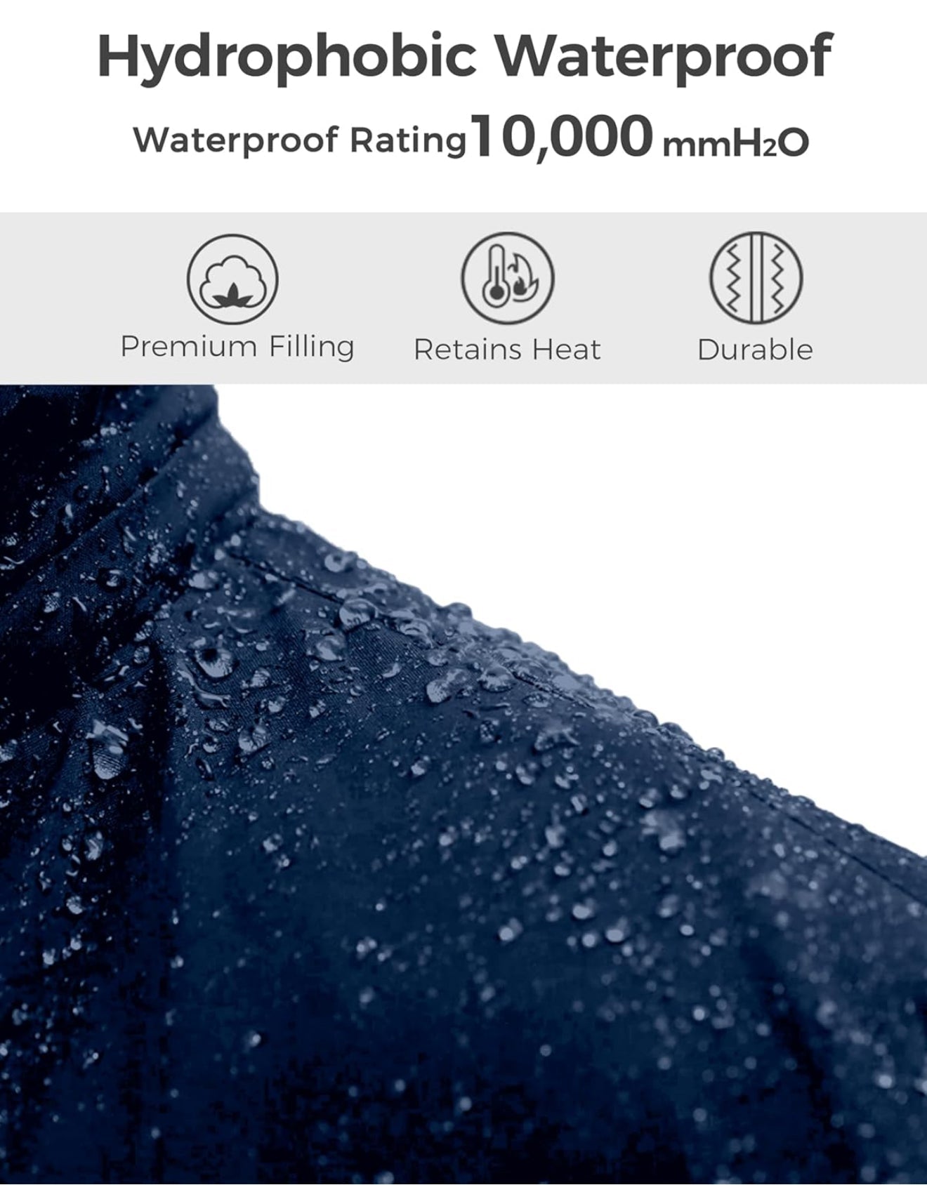 Venom Waterproof Ski Jacket - Fleece Lined Winter Snowboard Coat