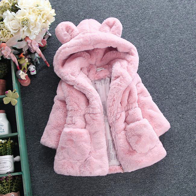 Hannie A girl's fur coat for autumn and winter Tops