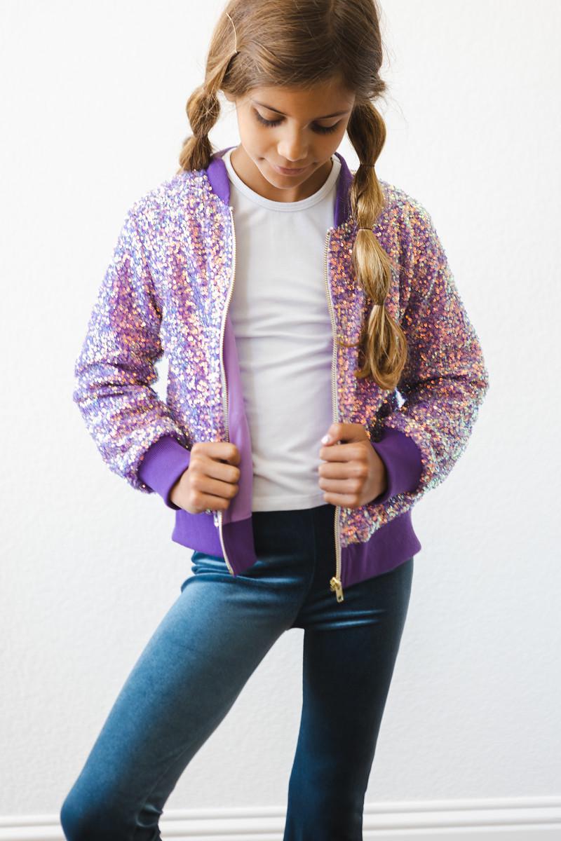 Esthel Purple Sequin Jacket