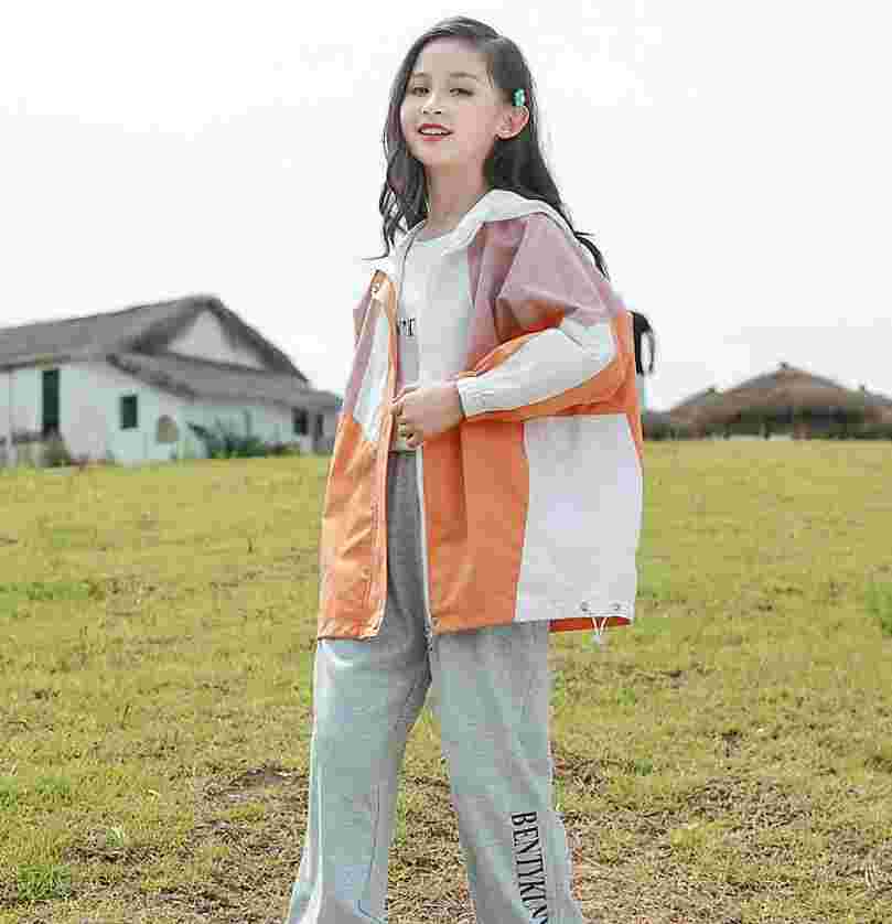 Xina Children's Spring Trench Coat - Shell Jacket for Girls