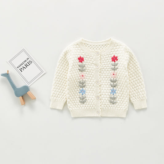 Scarlett Hand-embroidered Jacket Top All-match Cardigan