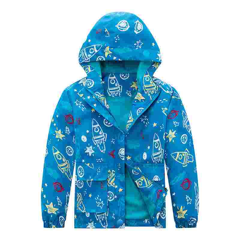 Carmen Kids Camouflage Windproof Waterproof Jacket Fleece-lined