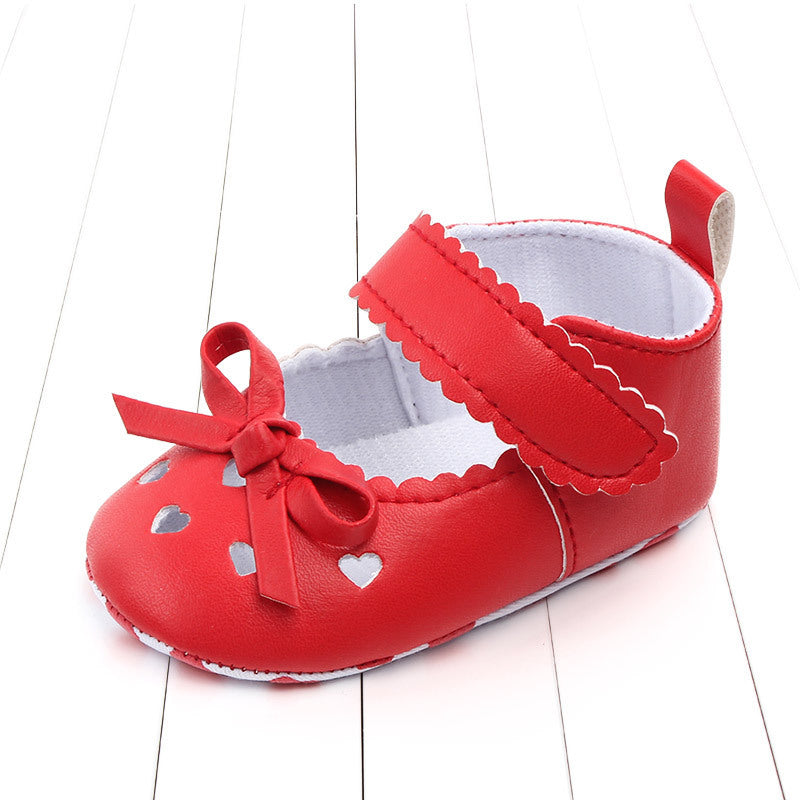 Alianna Bow Plain Color Princess Shoes