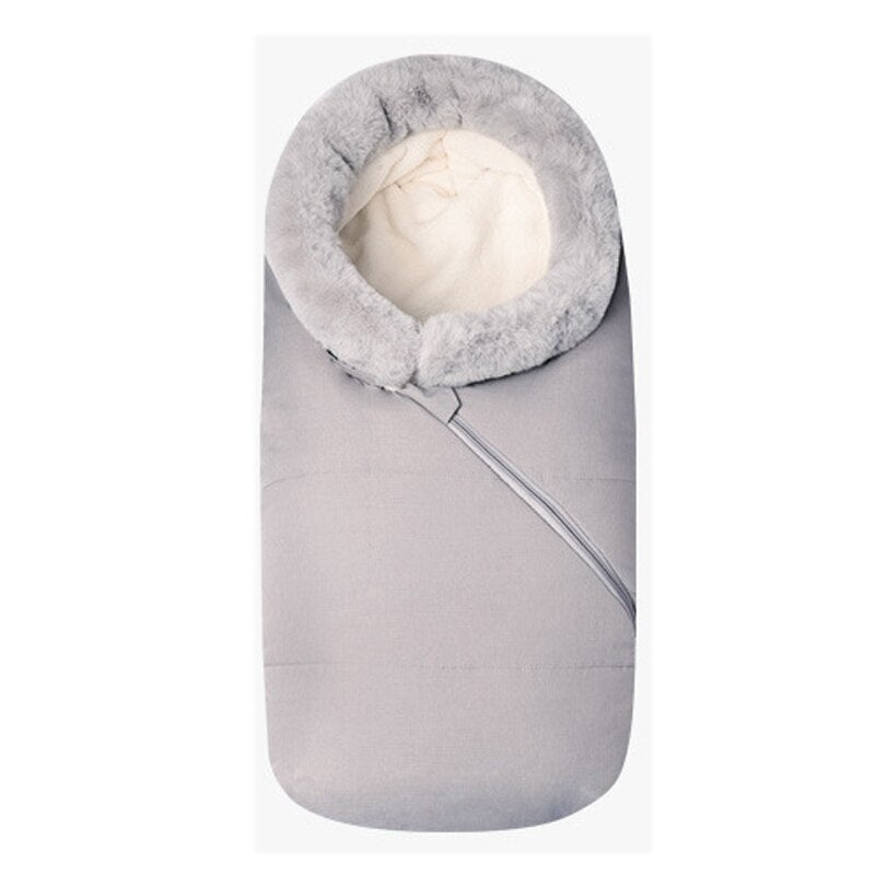 Newborn Baby Winter Warm Sleeping Bags Infant Button Swaddle Wrap