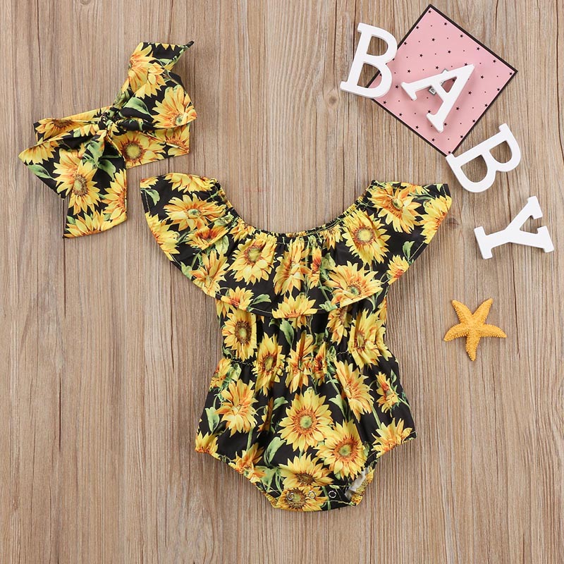 Shantal Jumpsuits Baby flower print Romper