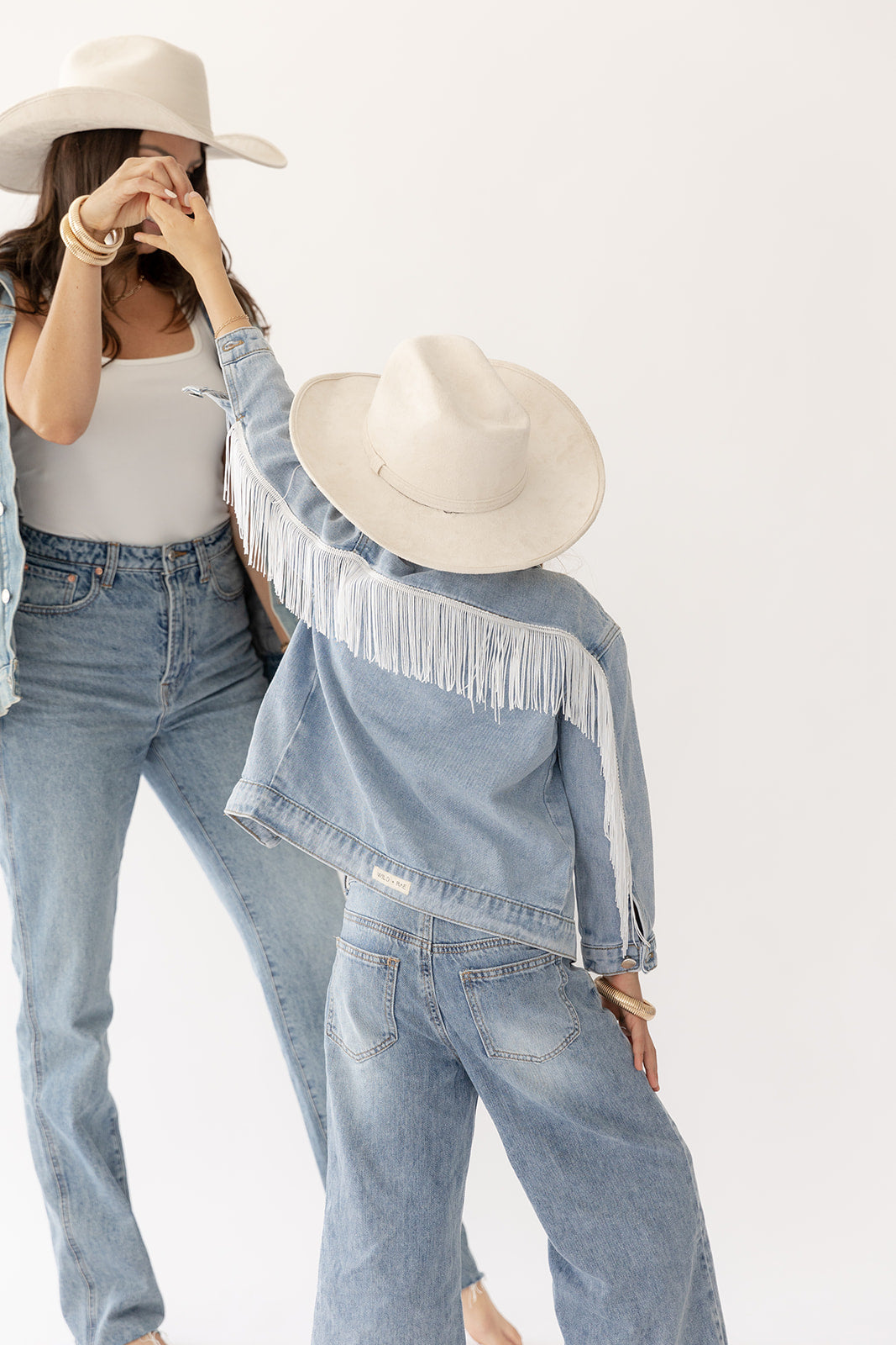 Kamila Cowgirl Fringe Denim Jacket