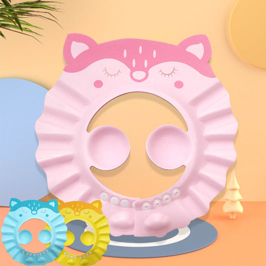 Baby Shower Cap Adjustable Hair Wash Hat for Newborn Infant Ear Protection Safe Children Kids Shampoo Shield Bath Head Cover