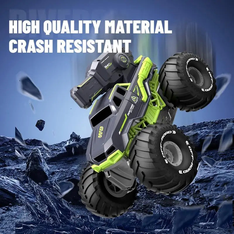 HYPERLIVING Amphibious Remote Control Car, RC Car with Shoot Water Toys, Stunt Vehicle Radio Controlled Car 360° Waterproof Water Cannon Truck Toy Kids Gifts for 6+ Years Boys Girls