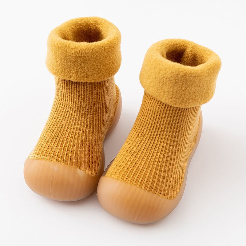 Gaiga Plush and Thickened Soft Soles Non Slip Pure Cotton Floor Socks
