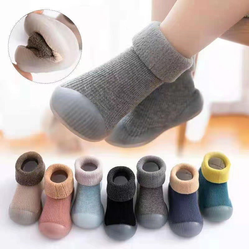 Gaiga Plush and Thickened Soft Soles Non Slip Pure Cotton Floor Socks