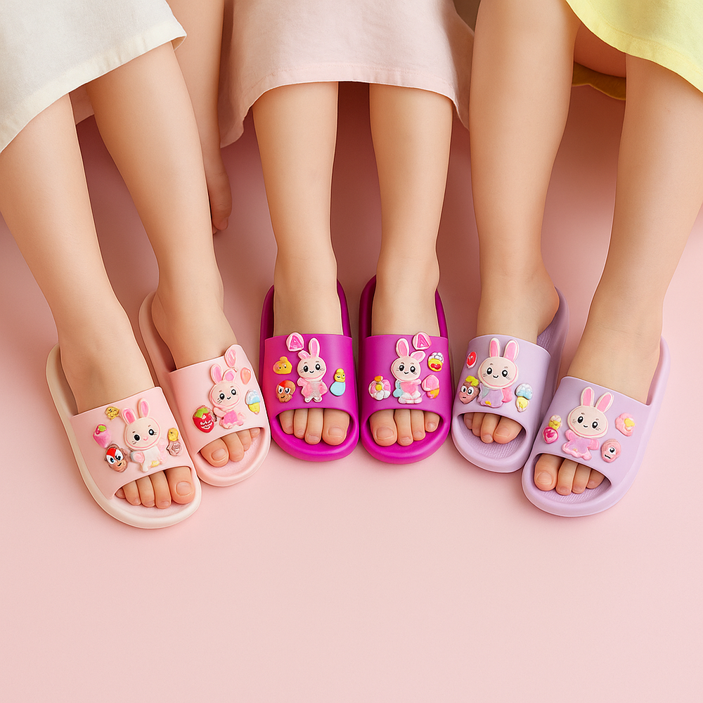 Gracie Cartoon EVA Slippers for Kids Fun 3D Characters 2-9 Years