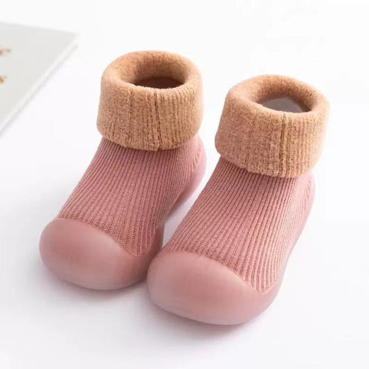 Gaiga Plush and Thickened Soft Soles Non Slip Pure Cotton Floor Socks