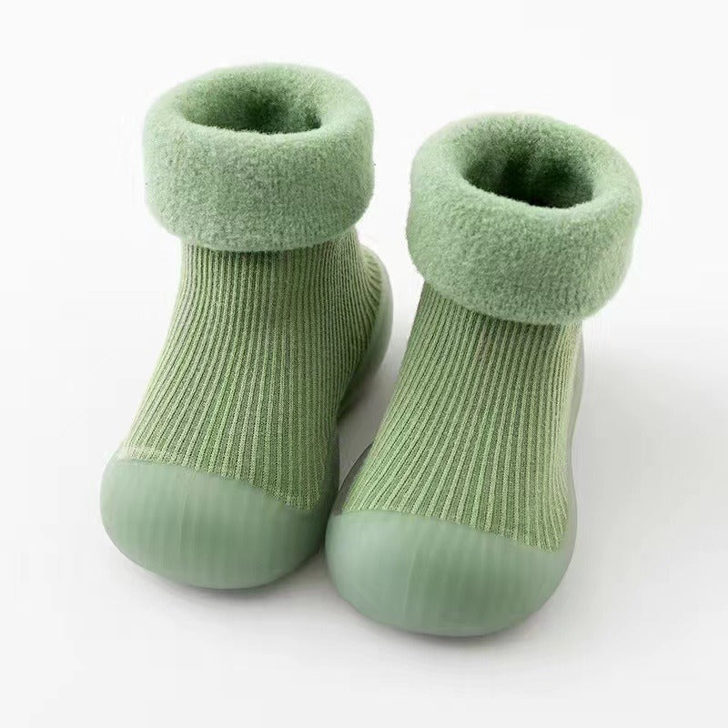 Gaiga Plush and Thickened Soft Soles Non Slip Pure Cotton Floor Socks