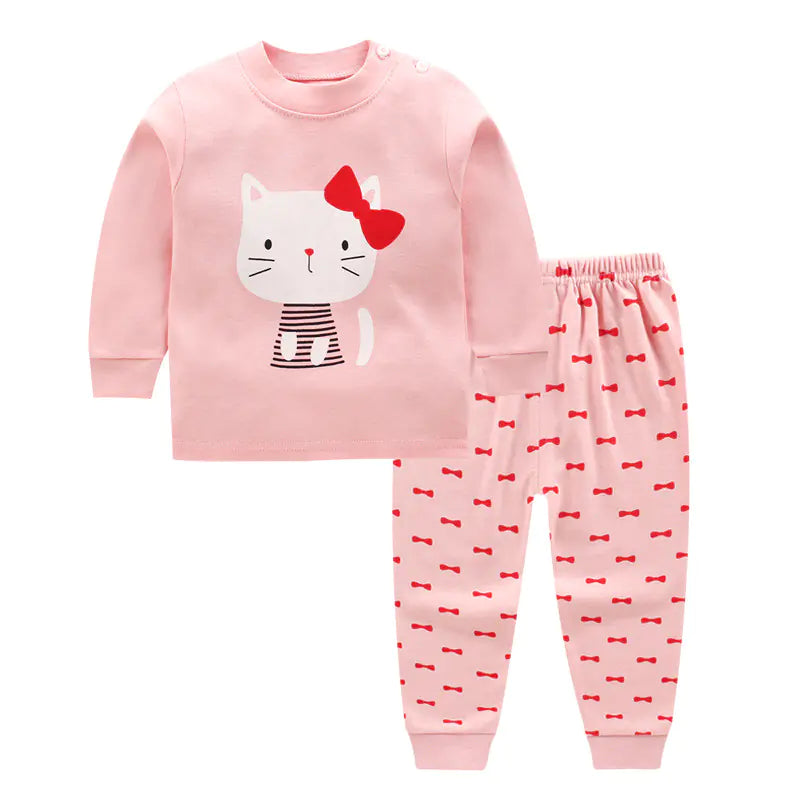 Coco Cotton Pajama Set for Kids 0-5 Years with Cartoon Design
