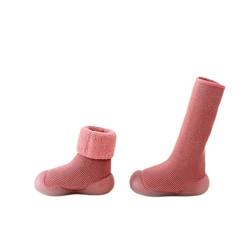 Gaiga Plush and Thickened Soft Soles Non Slip Pure Cotton Floor Socks