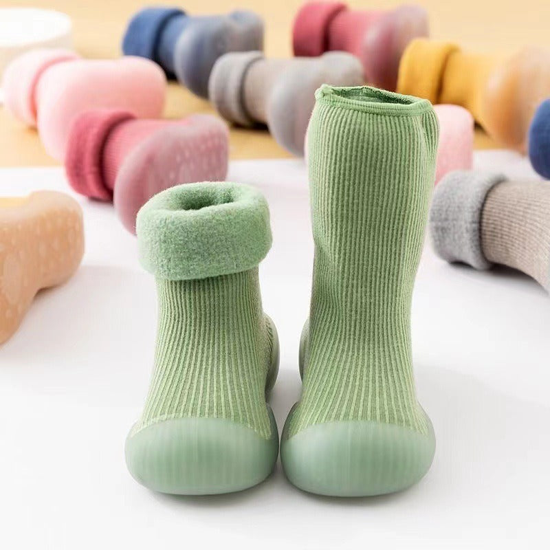 Gaiga Plush and Thickened Soft Soles Non Slip Pure Cotton Floor Socks