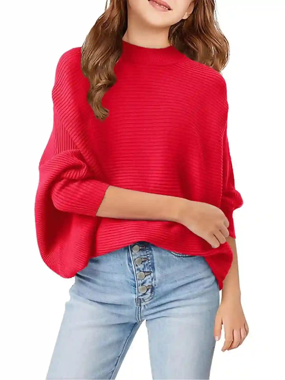 Tamara Oversized Sweater with Batwing Sleeves