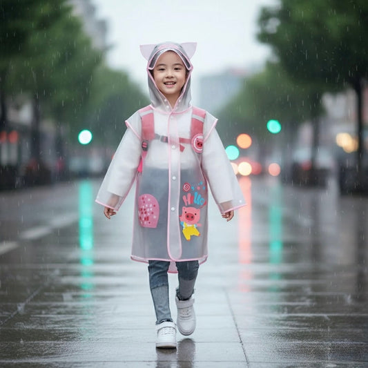 Hooded Waterproof Raincoat- Lightweight & Durable