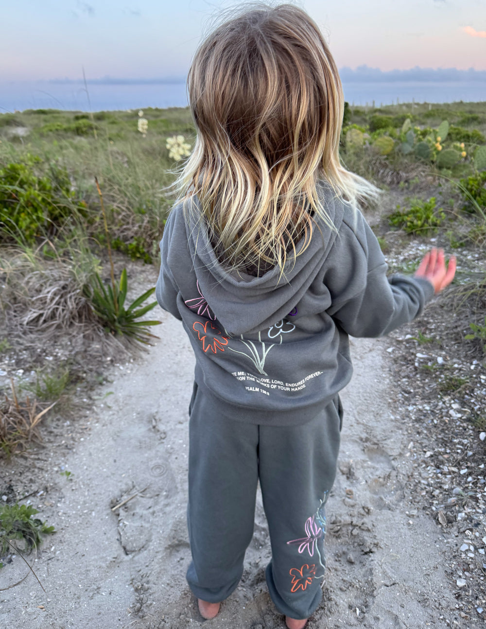 Natalia God's Still Working Kids Hoodie