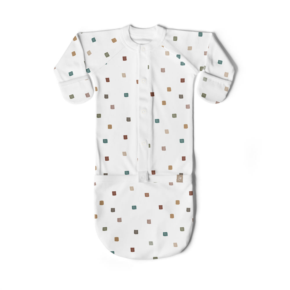 Andres Sleeper City Blocks Convertible Gown