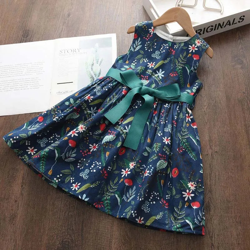 Bear Leader Floral Girls Dress Floral Kids Dresses Girls Princess Dress