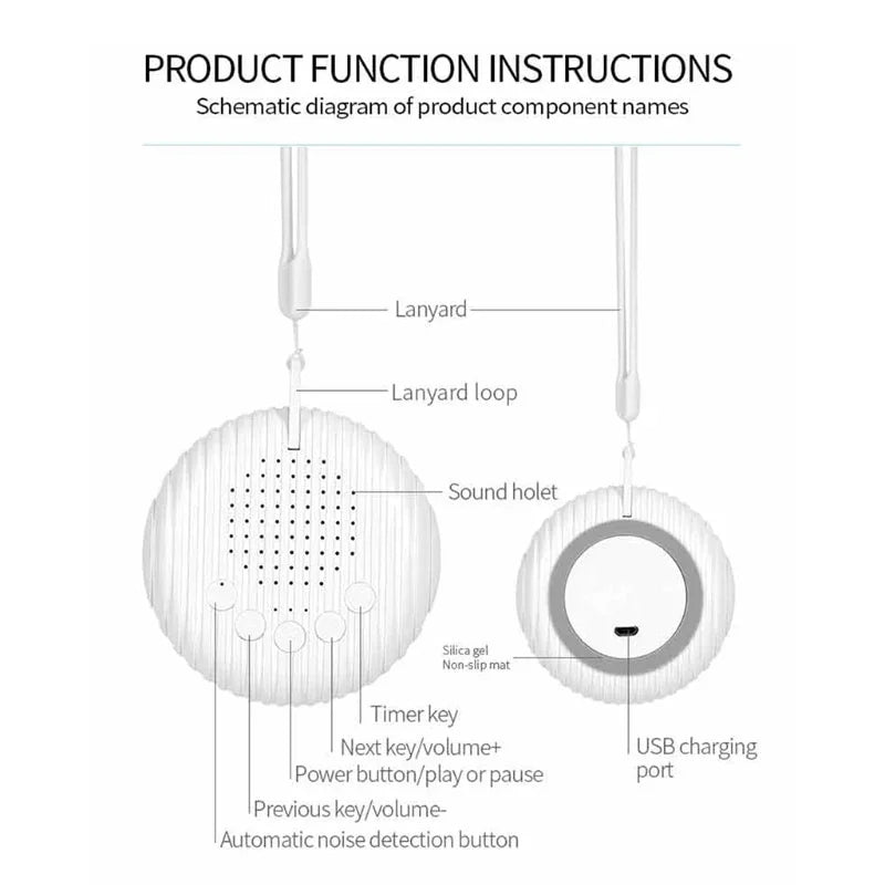 Noise Machine with 10 Natural Sounds Baby Care Sleeping Aid - GuGuTon baby store - Baby Fashion - Toddlers Outfits - Babies Outfits - Toddler Clothes - Kids Clothing - Newborn Clothes - Newborn Wear - Kids Wear - Trending Clothes - Trending Outfits - Fall Fashion - Winter Fashion - Girls Clothes - Boys Clothes - Babies Wear - Kids Accessories - KidsWear - Summer Clothes - Summer Fashion - Summer Trend - Falls Sweaters - Tops - Bottom - Jeans - Blouse - Dresses - Newborn Dresses - Toys